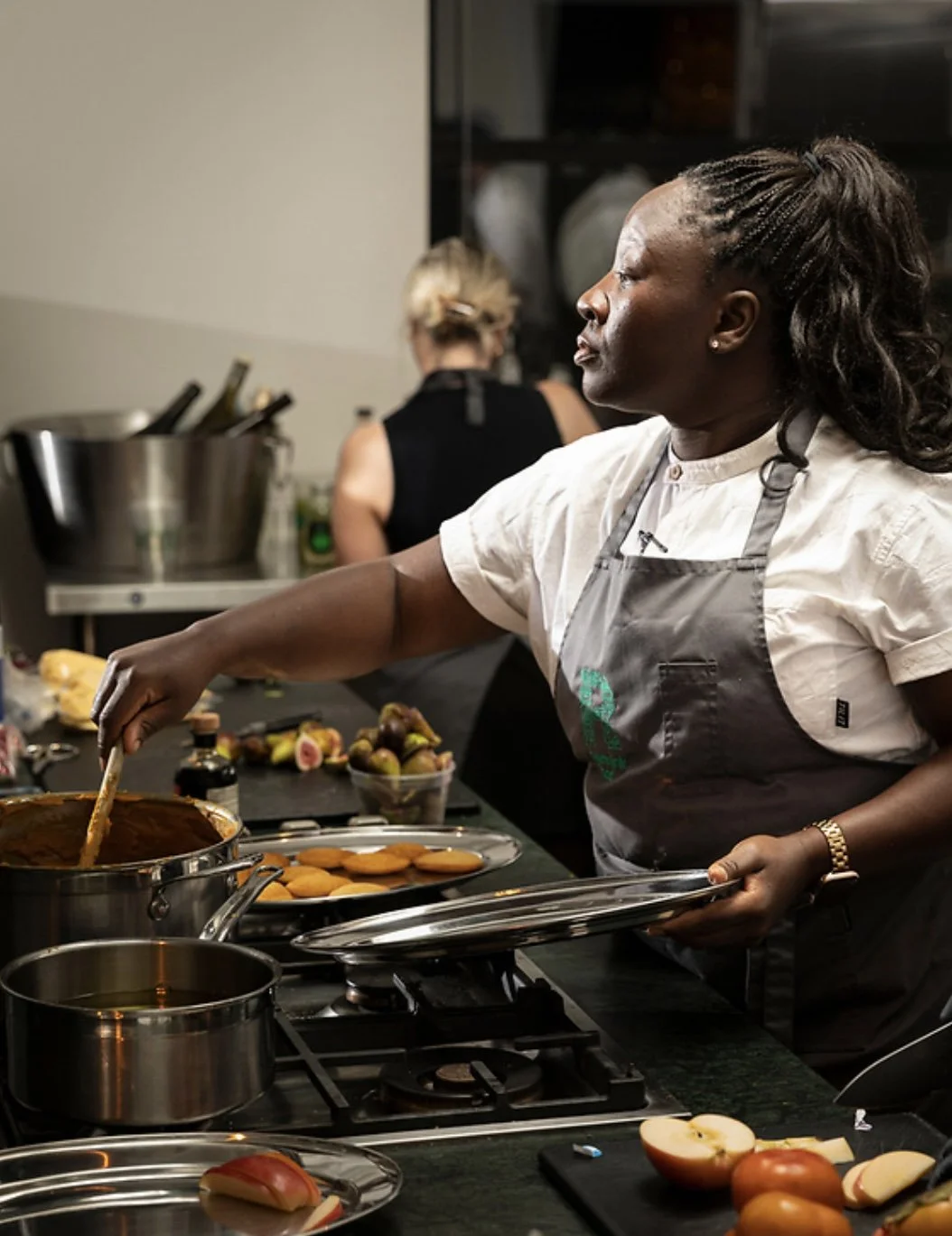 Chef Nana Araba Wilmot cooking